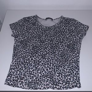 brandy melville blue cheeta print top